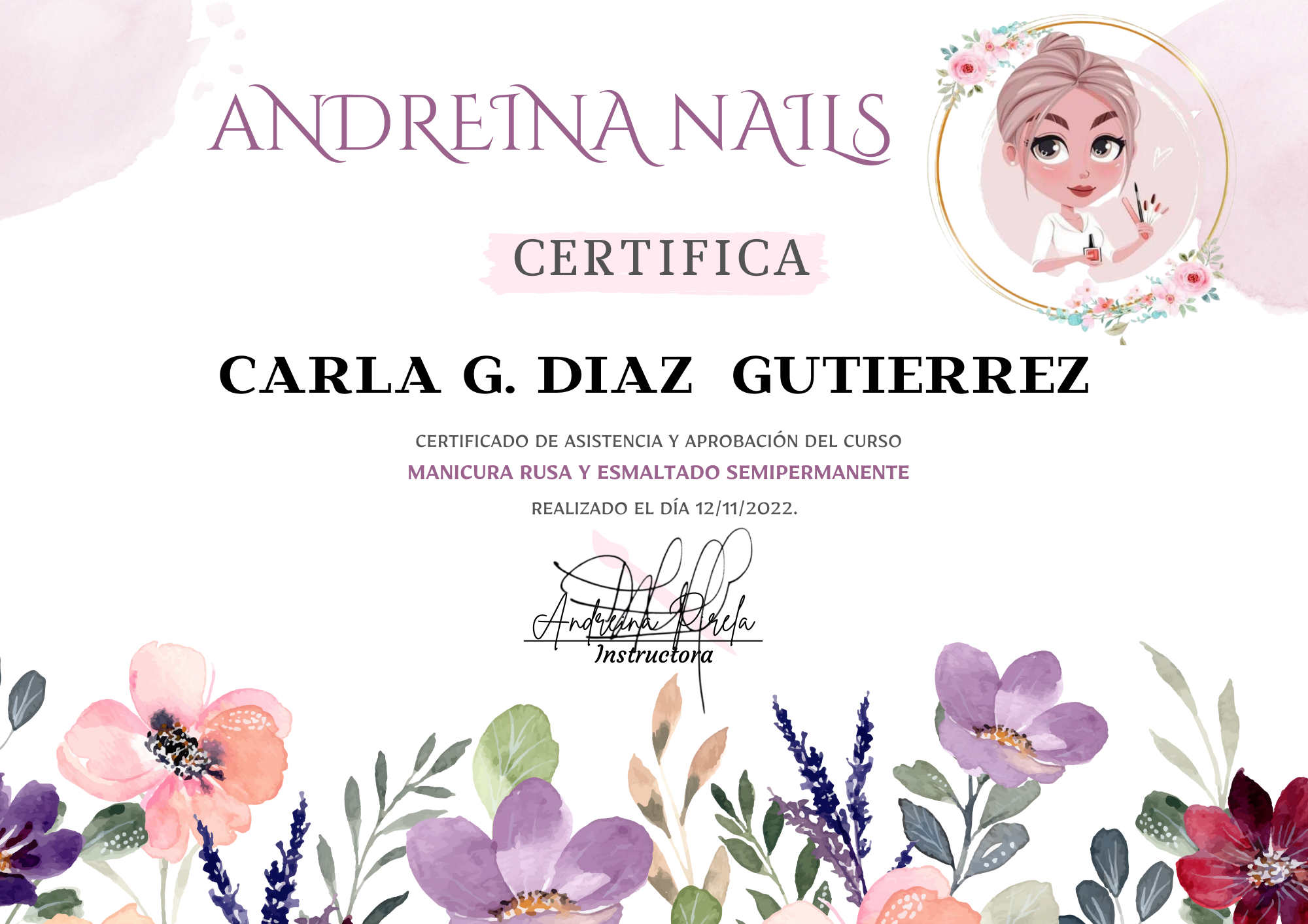 Certificado Manicura Rusa